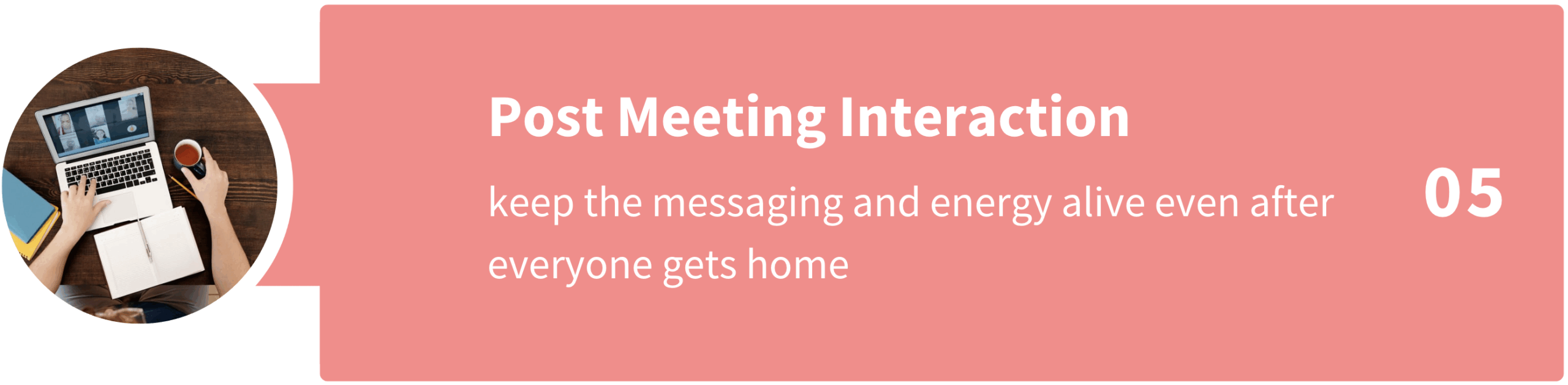 Post-event engagement strategies for corporate meetings
