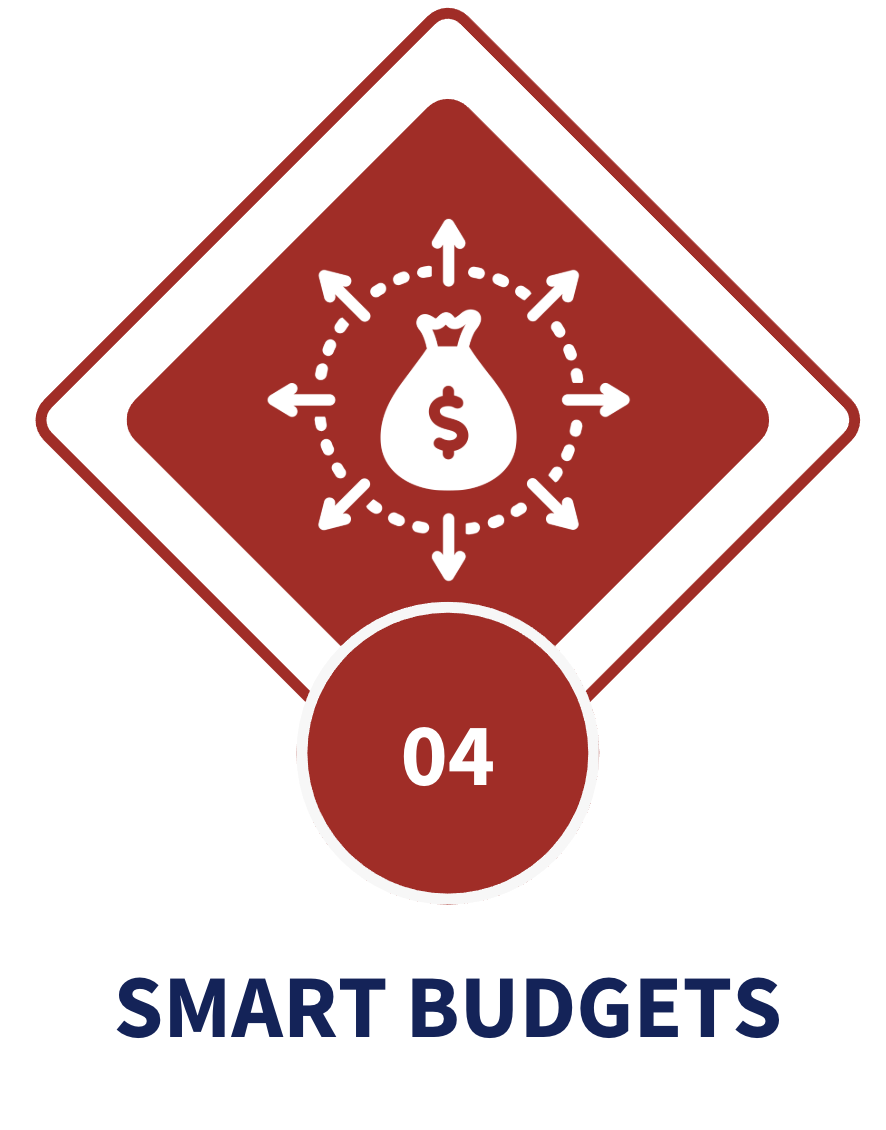 Laptop open to detailed SKO budget forecast spreadsheet